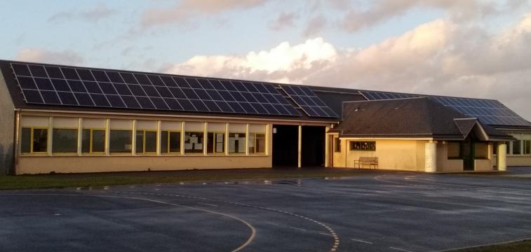 installation photovoltaïque sur l'école des Moitiers d'Allonne
